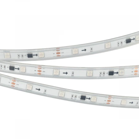 Светодиодная влагозащищенная лента Arlight 7,2W/m 30LED/m 5060SMD разноцветная 5M SPI-P-B30-12mm 12V RGB-PX3 026370(3)