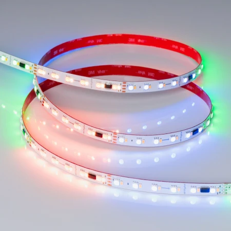 Светодиодная лента Arlight Бегущий огонь 6W/m 60Led/m 5060/2835SMD разноцветный/холодный белый 5M SPI-BA120-12mm 24V RGBW-White-PX6-BPT 040622 Светодиодная лента Arlight Бегущий огонь 6W/m 60Led/m 5060/2835SMD разноцветный/холодный белый 5M SPI-BA120-12mm 24V RGBW-White-PX6-BPT 040622