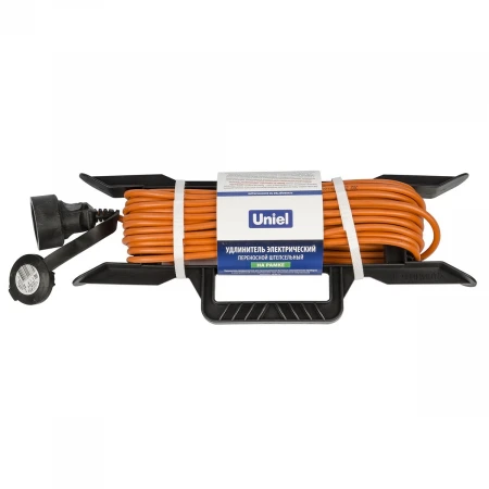 Удлинитель Uniel 1гн х 20м б/з UG /UCK-1N/2x0,75/20M/F IP44 Orange UL-00009865