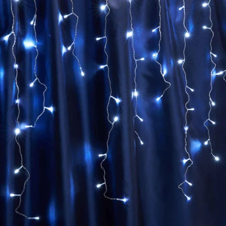 Светодиодная гирлянда Feron Бахрома 230V 5000K холодный белый с мерцанием CL22 32347