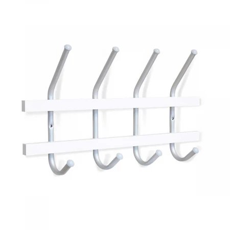 Настенная вешалка Sheffilton SHT-WH11 беленый/алюм.металлик 4099746501