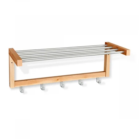 Настенная вешалка Sheffilton Альберо SHT-WH4 прозрачный лак/алюм.мет 5166216003