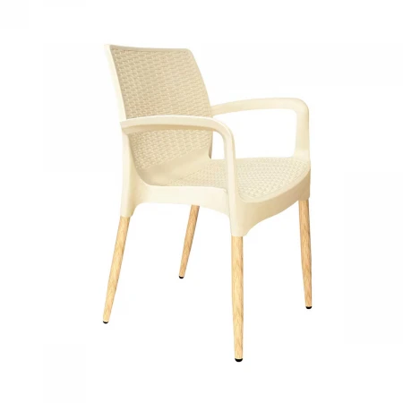 Садовое кресло Sheffilton SHT-S68/S424-С бежевый/светлый орех 4663097601