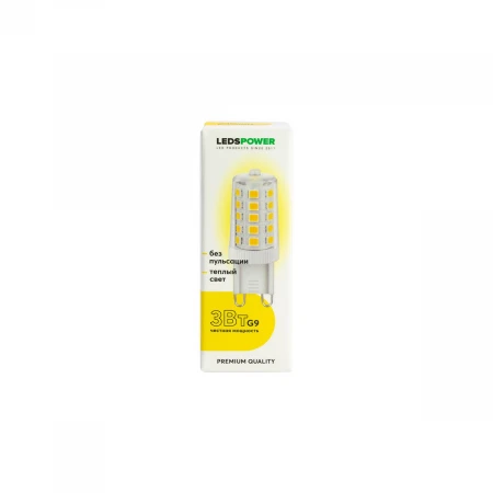 Светодиодная лампа LEDS POWER G9 3Вт 3000К 007014 Светодиодная лампа LEDS POWER G9 3Вт 3000К 007014