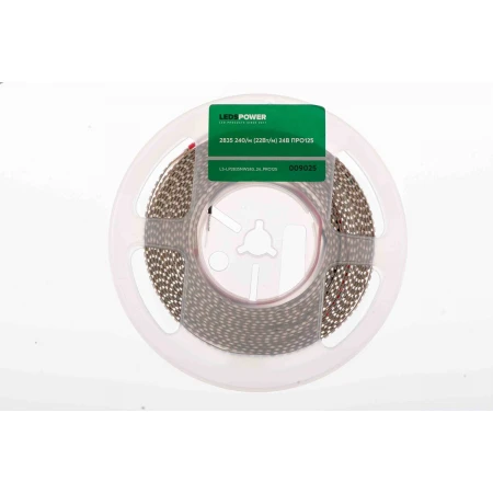 Светодиодная лента LEDS POWER 2835 240/м (22Вт/м) 24В нейтральная, серия ПРО125 009025