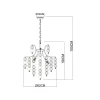 Подвесная люстра Arte Lamp Pipirima A4089LM-6AB Подвесная люстра Arte Lamp Pipirima A4089LM-6AB