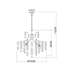 Подвесная люстра Arte Lamp Pipirima A4089LM-8AB Подвесная люстра Arte Lamp Pipirima A4089LM-8AB