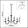 Подвесная люстра Lumion Classi Incanto 8034/10 Подвесная люстра Lumion Classi Incanto 8034/10