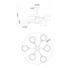 Потолочная люстра Arte Lamp Carlo A8205SP-6BK