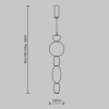 Подвесной светодиодный светильник Maytoni Adore MOD297PL-L17BS3K