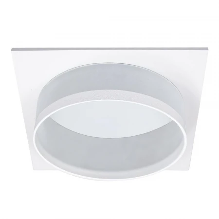 Светильник встраиваемый Feron DL701 потолочный GX70 белый квадрат 51095