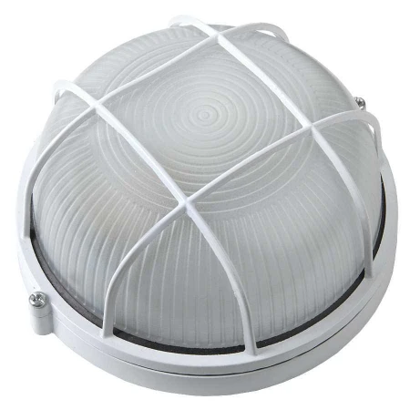 Светильник General GCF-R-E27-60-IP65 (НБП/НПП 1302) круг белый с реш. Светильник General GCF-R-E27-60-IP65 (НБП/НПП 1302) круг белый с реш.