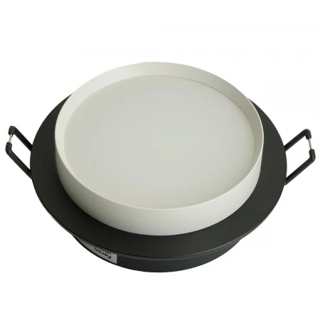 Светильник встраиваемый Feron DL507 потолочный GX53 черный + белый круг 51352