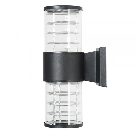 Светильник садово-парковый Feron.ONE DH0802-P, на стену вверх/вниз,  E27 230V, черный пластик