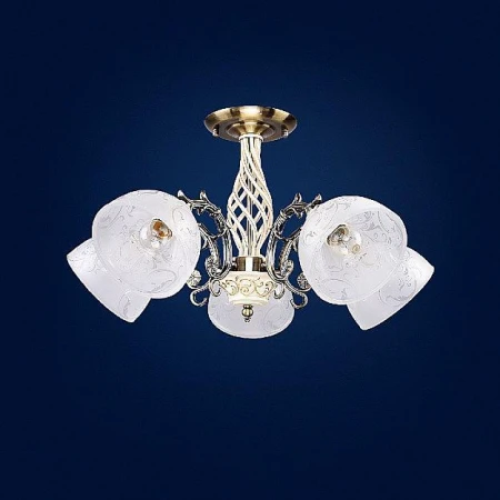 Потолочная люстра Максисвет 9198 1-9198-5-AB+WH E27