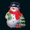 Световая фигура "снеговик", уличная, lt017