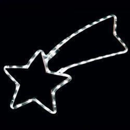 Световая фигура 230v 1м led белый,  24 led/1м, 3.6w, 20ma,  ip 44, шнур 1.5м 0.75мм, lt007