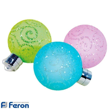 Новогоднее украшение на елку "шары" на ленточках, lt034