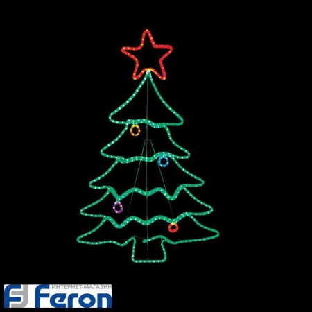 Световая фигура "елочка без мишуры", lt062