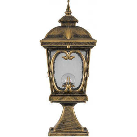 Светильник садово-парковый Feron PL136 четырехгранный на постамент 100W 230V E27, черное золото