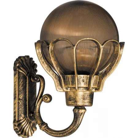 Светильник садово-парковый Feron PL5051 шар на стену вверх 100W E27 230V, черное золото