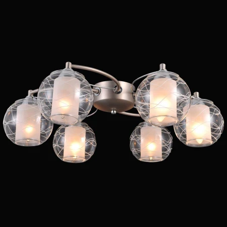 Люстра Natali Kovaltseva TWIN 75089/6C NICKEL, CHROME TWIN