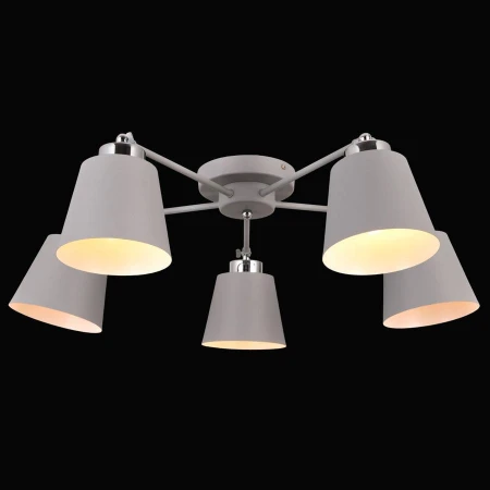 Люстра Natali Kovaltseva SIMPLY 75099/5C STAIN GRAY SIMPLY