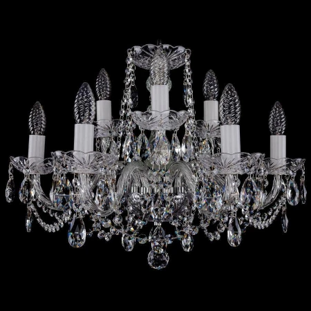 Хрустальная люстра Bohemia Ivele Crystal 1402/6+3/195/Ni