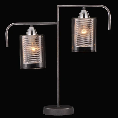 Настольная лампа Natali Kovaltseva 75066/2T STAIN SILVER Hostalina