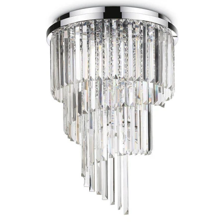Хрустальная люстра Ideal Lux CARLTON PL12 CROMO