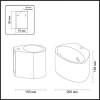 Настенный светильник Odeon Light Gesso 3550/1W
