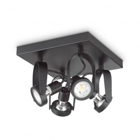 Спот Ideal Lux Glim Compact PL4 Square Nero