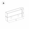 Трековый светодиодный светильник Arlight Mag-Flat-Fold-45-S405-12W Warm3000 026991
