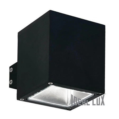Уличный настенный светильник Ideal Lux Snif Ap1 Square Nero