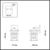 Уличный настенный светильник Odeon Light Virta 4044/1W Уличный настенный светильник Odeon Light Virta 4044/1W