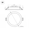 Встраиваемый светодиодный светильник Arlight DL-BL180-18W Warm White 021441