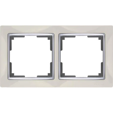 Рамка на 2 поста snabb слоновая кость